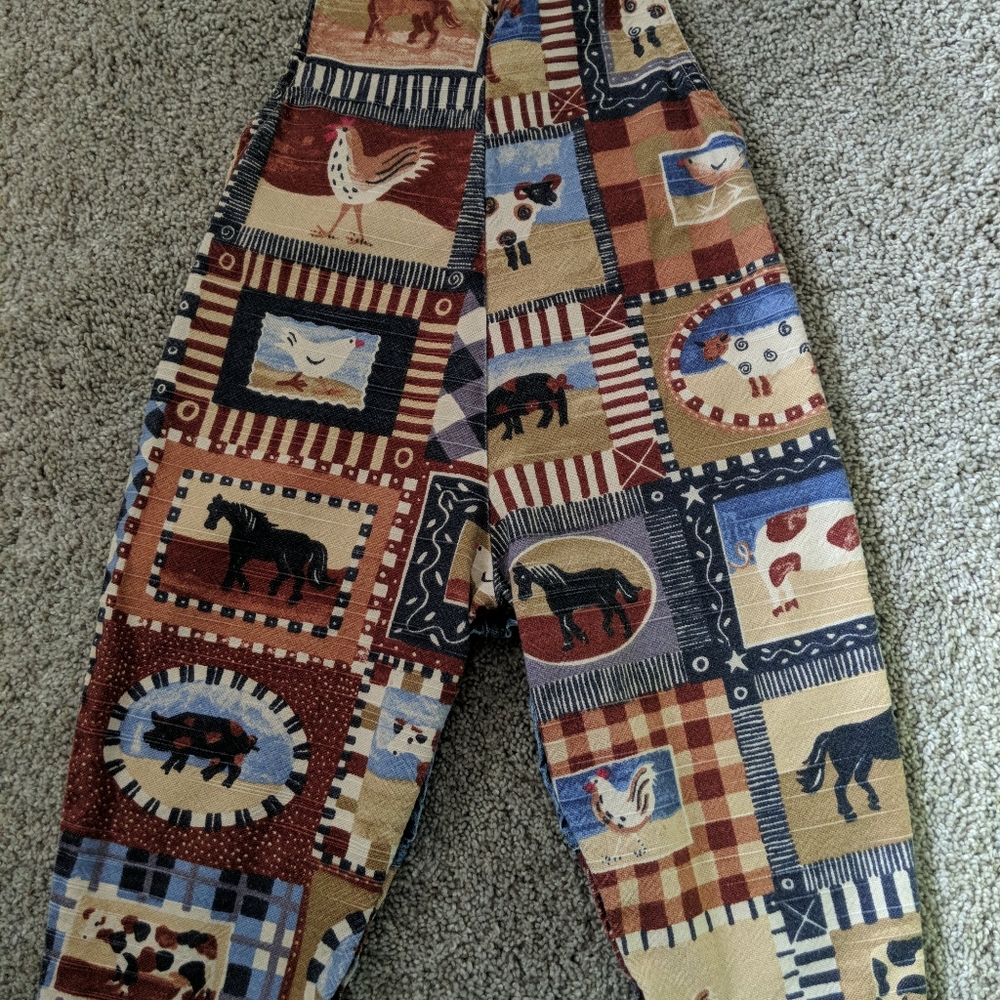 Catch Cach Infant Farm Animals Western Overalls 24 - Picture 2 of 8